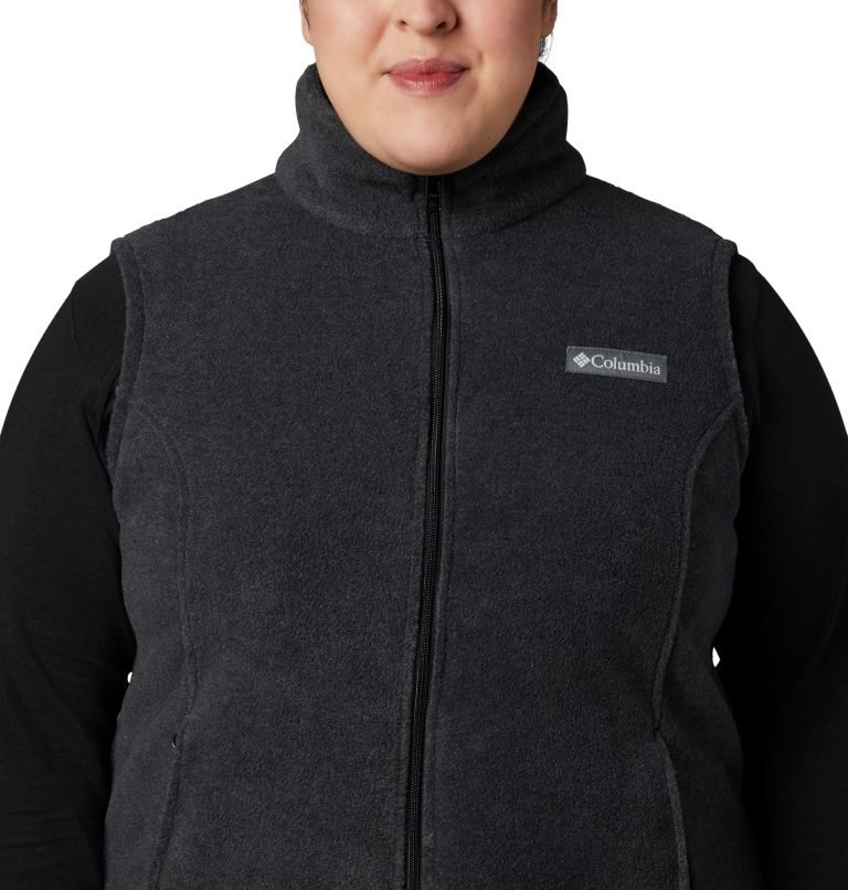 Women's Columbia Benton Springs Vest Black | Plus Size CA-H60LC